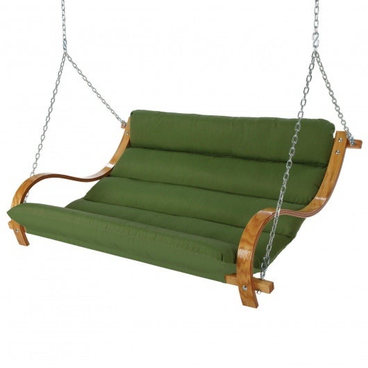 Hatteras Hammocks Curved Swing Leaf Green Hatteras Hammocks Swing